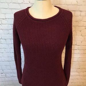 Burgundy Knitted Sweater